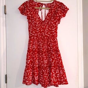 Adorable Backless Red Sundress